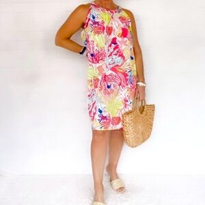 Charlie Paige Coral Reef Coastal‎ Dress XL